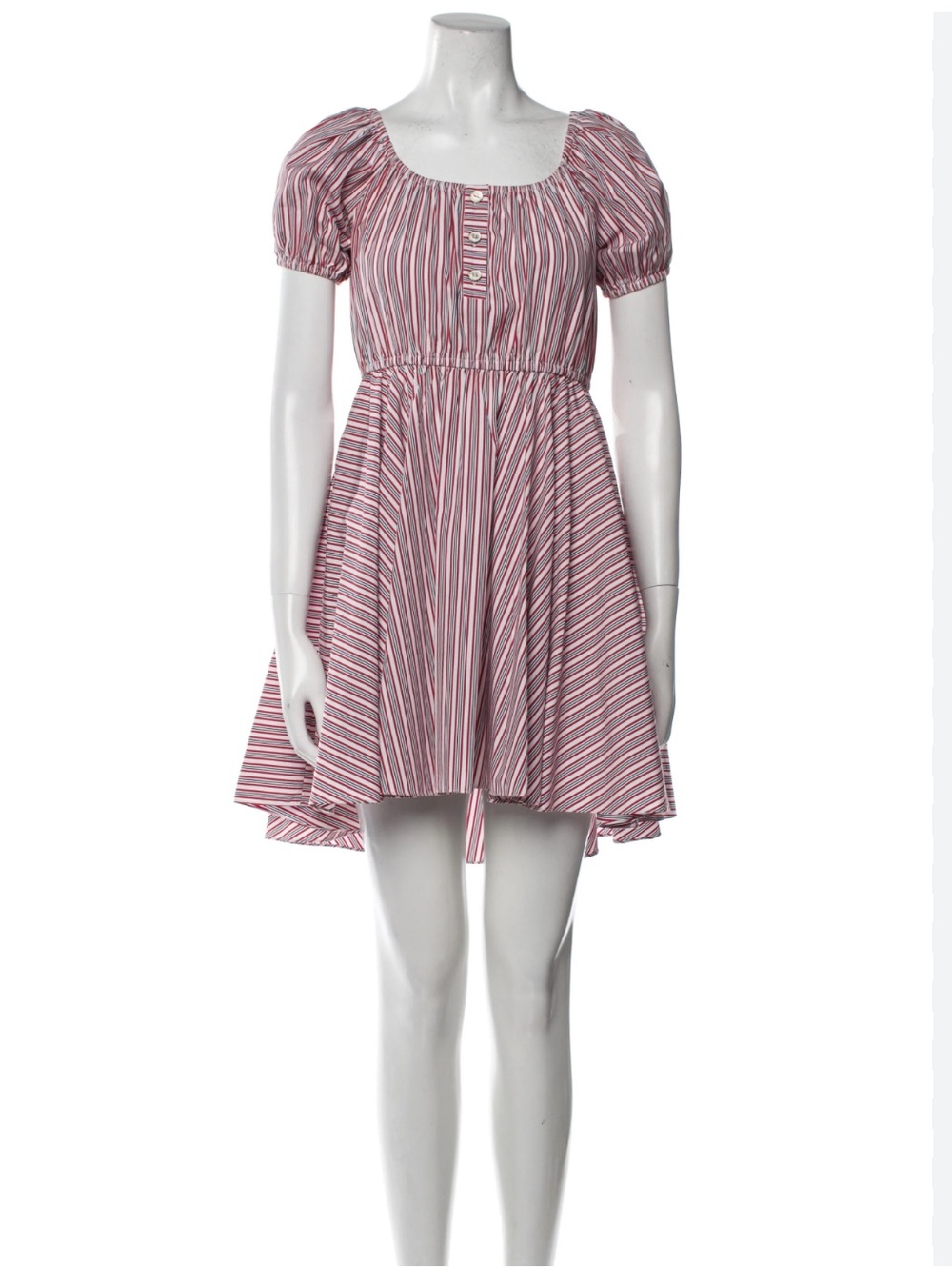 Caroline Constas Puff Sleeve Mini Dress